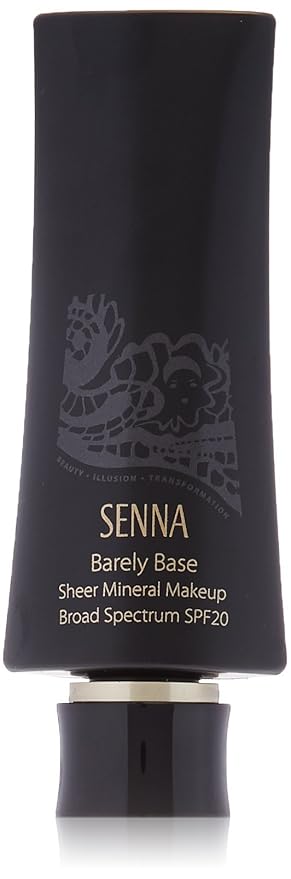 Senna Cosmetics Barely Base Sheer Mineral Makeup SPF 20, Medium, 1.7 Fluid Ounce-Velvo Beauty