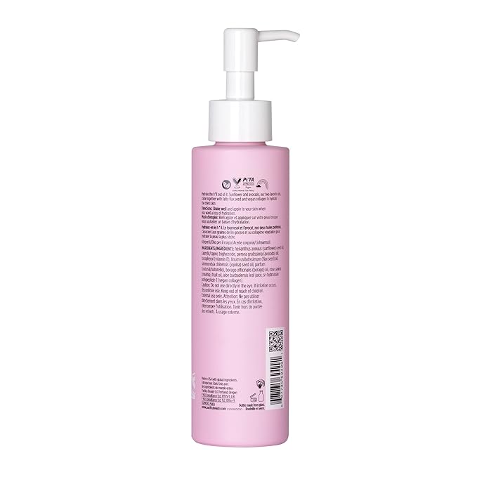 Pacifica Vegan Collagen Body Oil - Moisturizing, Hydrating Massage for Dry Skin, Soft & Radiant Glow, Jasmine Scent, 4 fl oz-Velvo Beauty