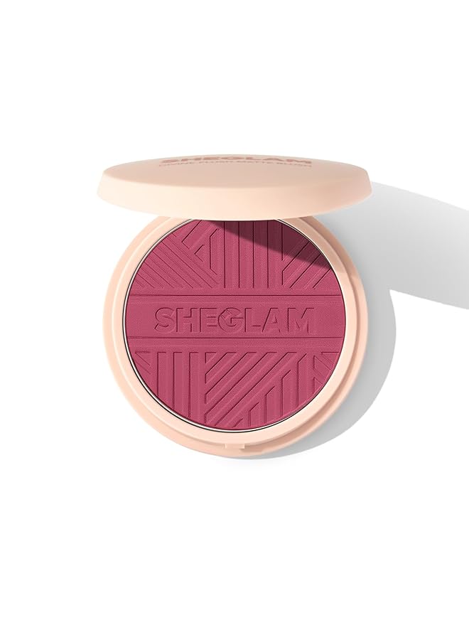 SHEGLAM Divine Flush Matte Blush Powder - Highly Pigmented, Non-Fading, Long Lasting Glowing Lightweight Natural Face Makeup-Velvo Beauty