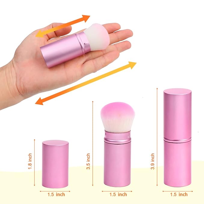 UNIMEIX Makeup Brush Sunscreen Applicator Retractable Kabuki Blush Brush Foundation Brush for Liquid Makeup, Bronzer, Cream or Powder-Velvo Beauty