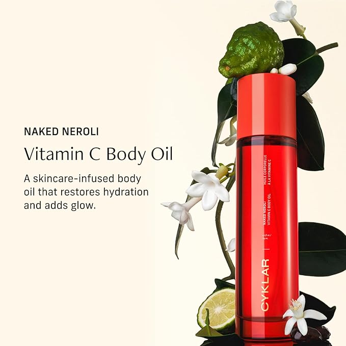 Vitamin C Body Oil for Women and Men. Moisturizing Naked Neroli Scented Body Serum for Glowing Skin. Nourishing, Hydrating After-Shower and Bath Skin Care Moisturizer, 4.2 Fl Oz-Velvo Beauty