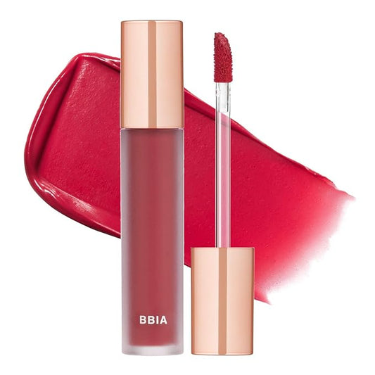 BBIA Last Velvet Tint - Soft & Creamy Matte Finish Lip Stain, Blur Effect with Velvety Texture, Long-Lasting, High Pigment, Lightweight, Non-Drying, Vegan, Korean Lip Makeup (V19 MORE DAZZLING)-Velvo Beauty