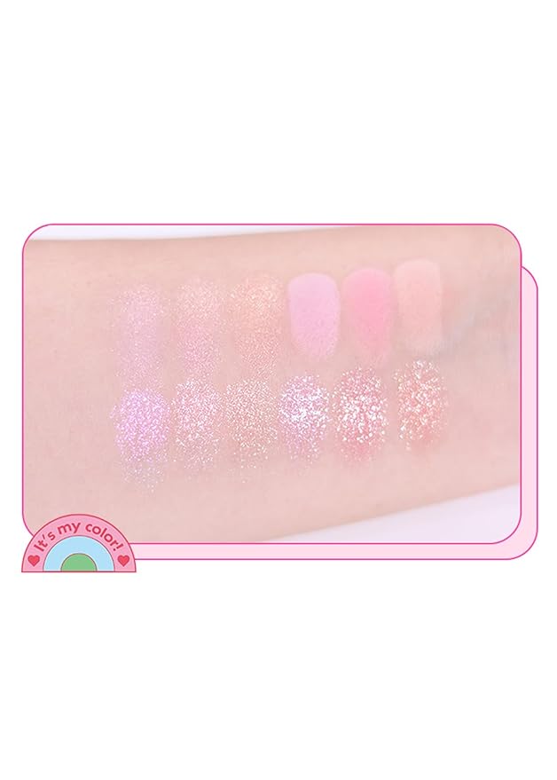 COLORGRAM Pin Point Eyeshadow Palette 04 Bright+Cool | Eyeshadow Palette for Daily makeup, Ultra-Blendable, Matte, Glitter, Shimmer Shades-Velvo Beauty
