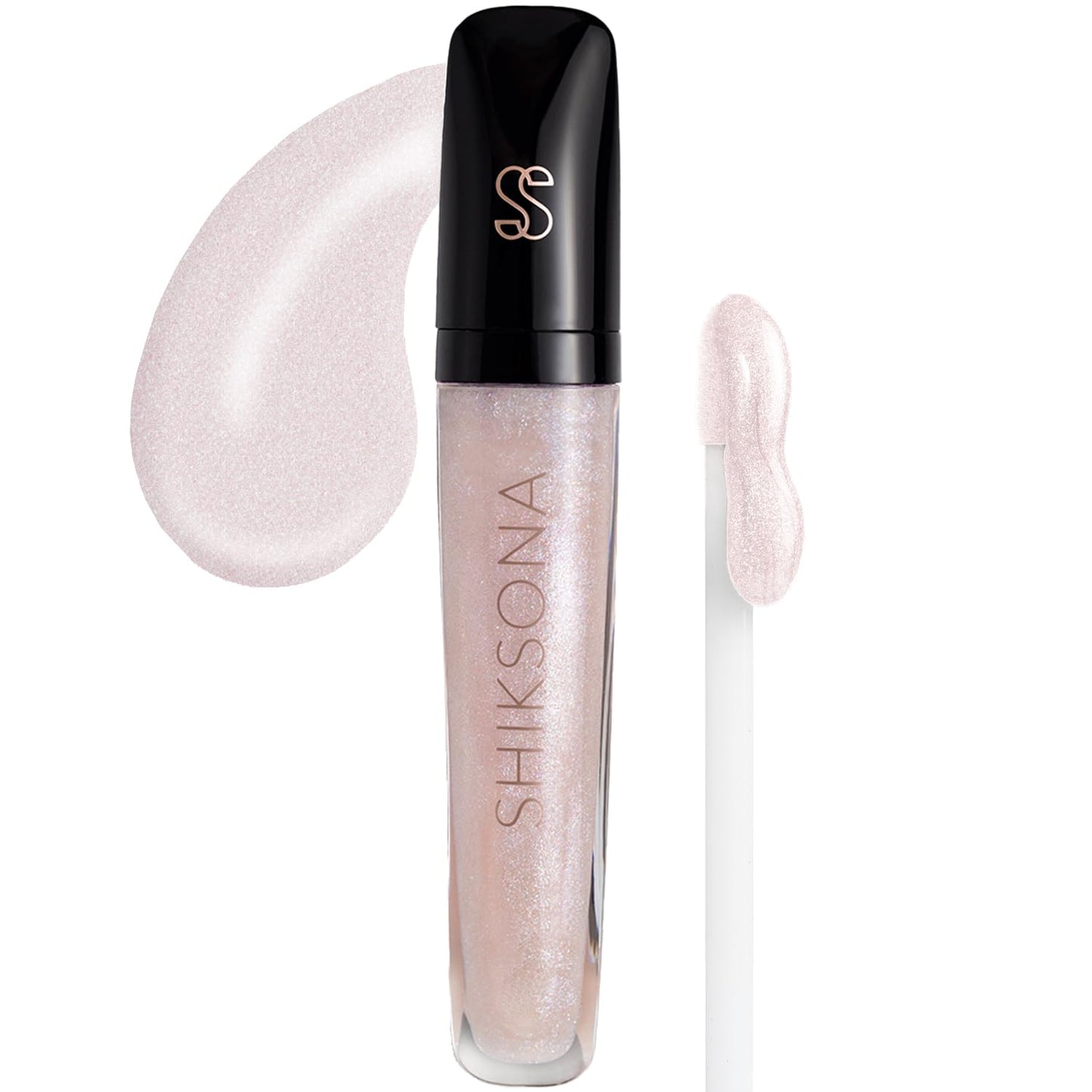 High Shine Lip Gloss | Hydrating, Vegan, Non-Sticky Lipgloss in a Timeless, Universal Color | Sheer Radiance (A Sheer White Gloss with Iridescent Pearls)-Velvo Beauty