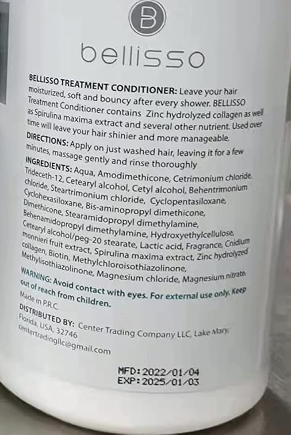 BELLISSO Biotin Conditioner - Sulfate Free Hair Thickening Products for Women and Men - Deep Conditioning Treatment for Dry Damaged Strands-Velvo Beauty