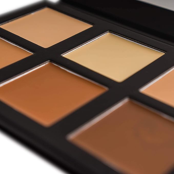 SHANY Foundation Cream Contour & Highlight Makeup Palette with Mirror - 6 Color Foundation Palette - FOUNDATION-Velvo Beauty