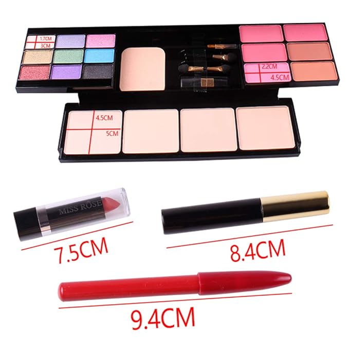Professional 39 Colors Eyeshadow Palette All-in-one Cosmetic Makeup Gift Set including Matte Shimmer Highly Pigmented Eye Shadows, Blush, Pressed Powder and Lipstick-Velvo Beauty