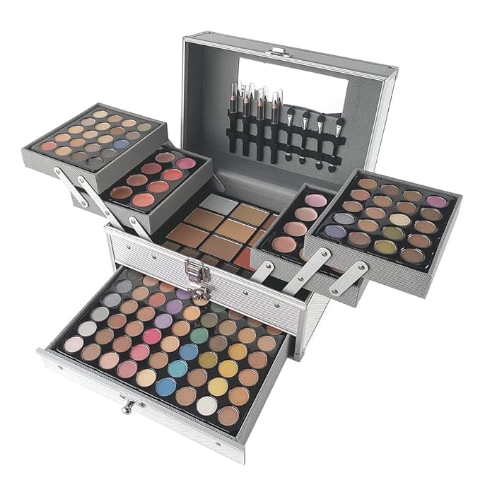 VERONNI 132 Colors All In One Makeup Palette For Women, Eyeshadow Makeup Palette Set, Professional Full Eye Makeup Kit Lipstick Concealer Contour Face Makeup Cosmetics Kit (132 colors)-Velvo Beauty