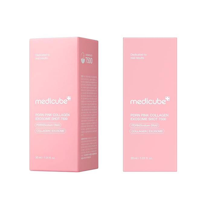 medicube PDRN Pink Collagen Exosome Shot Serum 7,500 PPM | Liquid Skin Booster | Exosome, Salmon DNA PDRN, Spicules | Uneven Skin Tone, Pore Care, Skin Texture | Korean Skin Care 1.01 fl.oz-Velvo Beauty