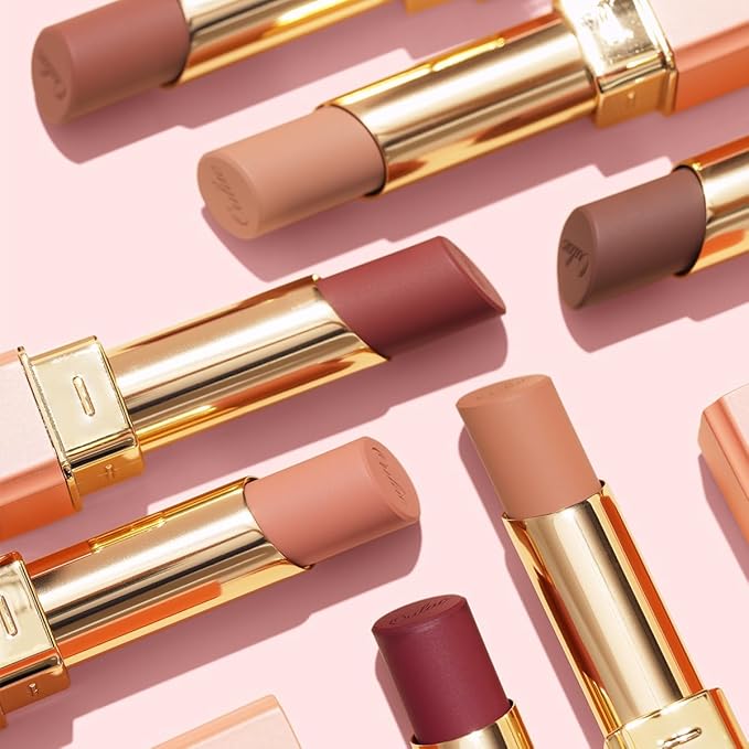 Oulac Color Rich Satin Lipstick - Nude Beige Full Coverage Lip Color, Creamy Silky-Smooth, Moisturizing, Satin Matte Finish, Infused With Shea Butter, Vegan & Clean Beauty, 4g, SG09 Buttercream-Velvo Beauty