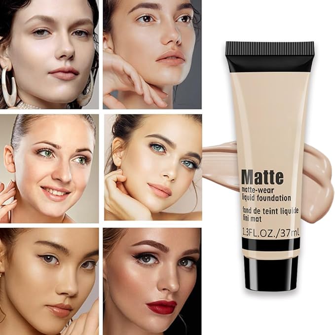 1 Pack Liquid Foundation Cream for Face Makeup,Durable Full Coverage Matte Concealer Make Up,Oil Control & Waterproof Base Primer -1 Fl.Oz-BEIGE 4#-Velvo Beauty