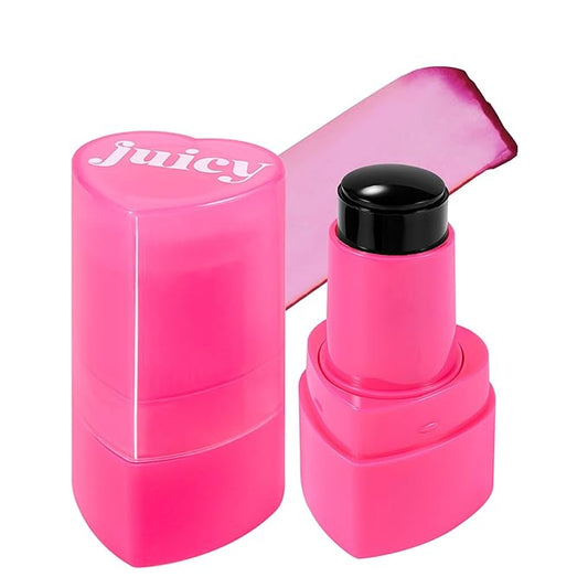 Water Jelly Tint Blush, 3-In-1 Multi-Use Blush Cream Blush Stick for Eyes, Cheeks & Lips, Hydrating & Bouncy Jelly Texture, Blends Perfect for Skin Portable Multipurpose Long Lasting Waterproof(02, s)-Velvo Beauty