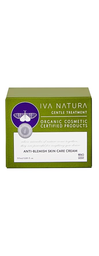 Organic Anti Blemish Skin Care Cream with Blueberry Extracts 1.68 fl oz-Velvo Beauty