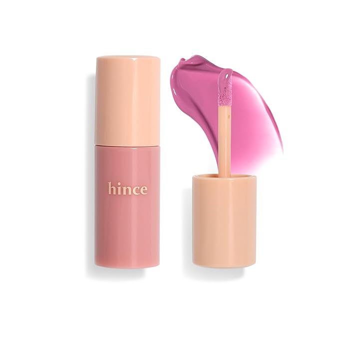 hince Dewy Liquid Cheek 6g Raw Glow Liquid Blush for Cheeks Vegan Dewy Cheek Tint Glass Skin Lightweight Liquid Blush Weightless Watercolor (COOL FLUTTER, LC003)-Velvo Beauty