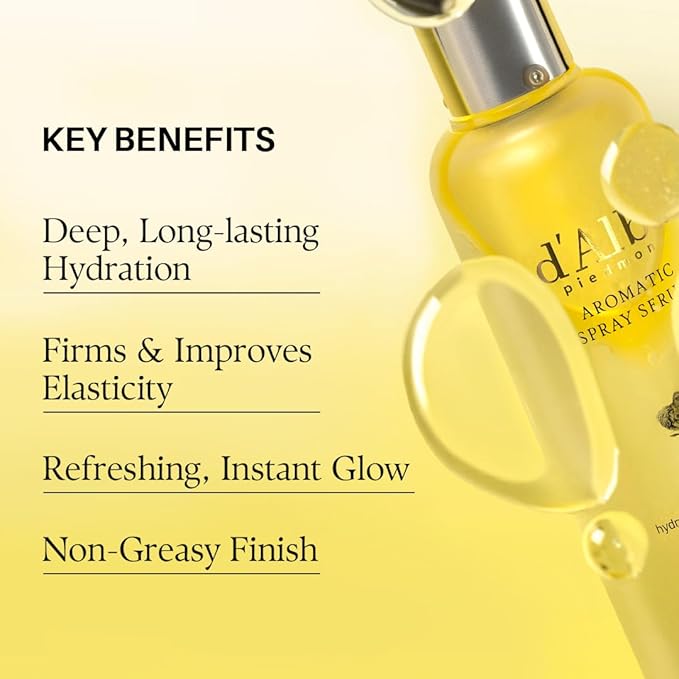d'alba Piedmont Italian White Truffle First Aromatic Spray Serum, Fragrant VEGAN Glowy Antioxidant Face Mist, Deep Hydration Skin Firmness, Korean Skin Care (2.02 fl.oz)-Velvo Beauty