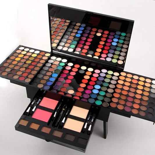 180 Colors Matte Eyeshadow Makeup Powder Blush Brow Powder Eyeliner-Velvo Beauty