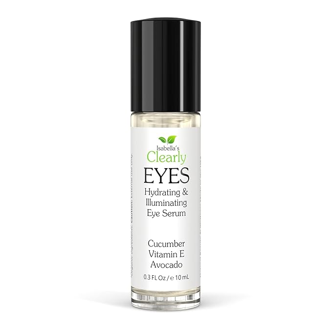 EYES, Natural Anti Aging Eye Serum | Hydrating and Firming Instant Treatment for Tired Puffy Eyes, Dark Circles, Swollen Eyelid, Eye Bags with Cucumber and Avocado | Made in USA-Velvo Beauty