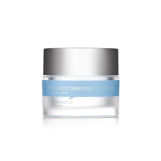 Cosmedica Skincare Total Restorative Eye Cream, 0.7 Ounce Anti-Aging Eye Cream - Intense Hydration and Collagen Boosting Actives to Firm and Rejuvenate Delicate Eyes-Velvo Beauty