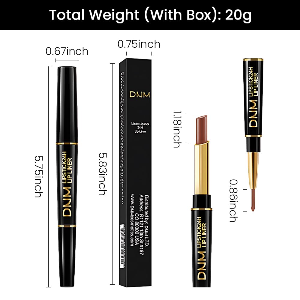 Kaely 2-in-1 Light Nude Brown Matte Lip Liner & Lipstick Combo Set Kit for Women, Magic Neutral Lipstick 24 Hours Original Lips Liner Pencil Stain Gloss Makeup Long Lasting Waterproof 37-Velvo Beauty