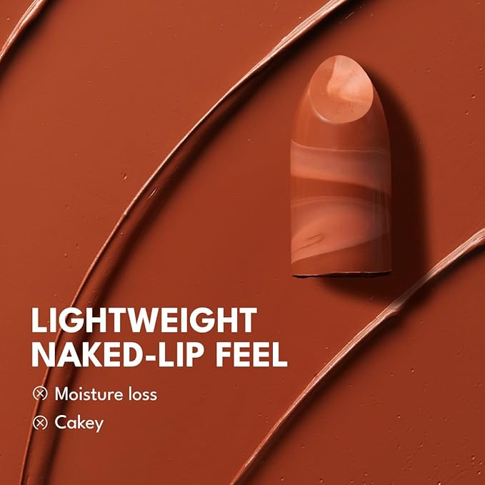 2PCS Marbled Matte Lip Stick Makeup - Velvety Finish | Naked-lip Feel, Full Coverage, D002+D004-Velvo Beauty