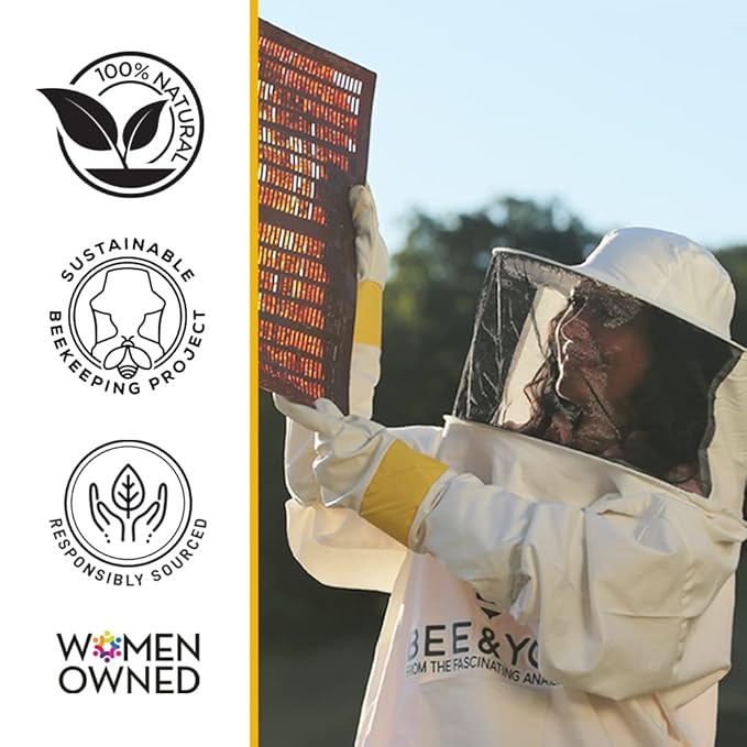 Bee and You 100% Natural Moisturizing Lip Balm, Chapstick, Chapped Lips Treatment Severe, Beeswax with Propolis Extract, Raw Honey, Vitamin E, Shea Butter, Non GMO, Gluten Free, 5g-Velvo Beauty