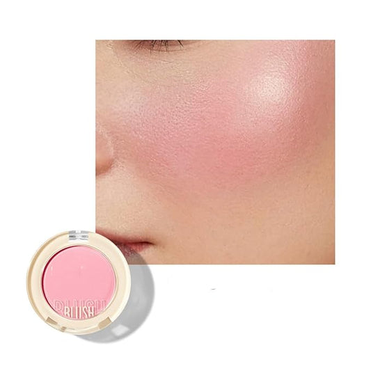 Shiny Blush 12 Color Cream High-Pigmented Buildable Face Blush Long-Lasting Natural Look Face Blush for Cheeks (Color 01)-Velvo Beauty