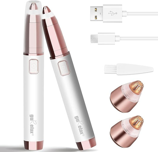 gurelax Electric Eyebrow Razor for Women,Eyebrow Hair Remover, Painless Eye Brow Trimmer Shaper with LED Light, USB Rechargeable, Eye Brow and Face Epilator as Stockings Stuffers-Velvo Beauty