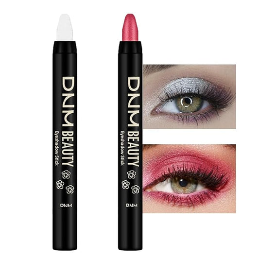 evpct 2Pcs Cream Eyeshadow Sticks Set for Eyes Waterproof, Pearl White Shimmer & Red Shimmer Matte Eye shadow Stick Pencil Pen Bulk sombras en crema para ojos 01+35-Velvo Beauty