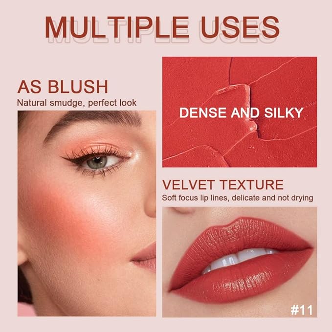 evpct 5Pcs Dark Orange Red Pink Mauve Matte Lipstick Pack Sets for Women Red Silky Velvet Lipstick Matte Long Lasting Smudge Proof Lipstick Lip Stain Makeup Sets Kit matte lipstick 24 hours original 3-Velvo Beauty