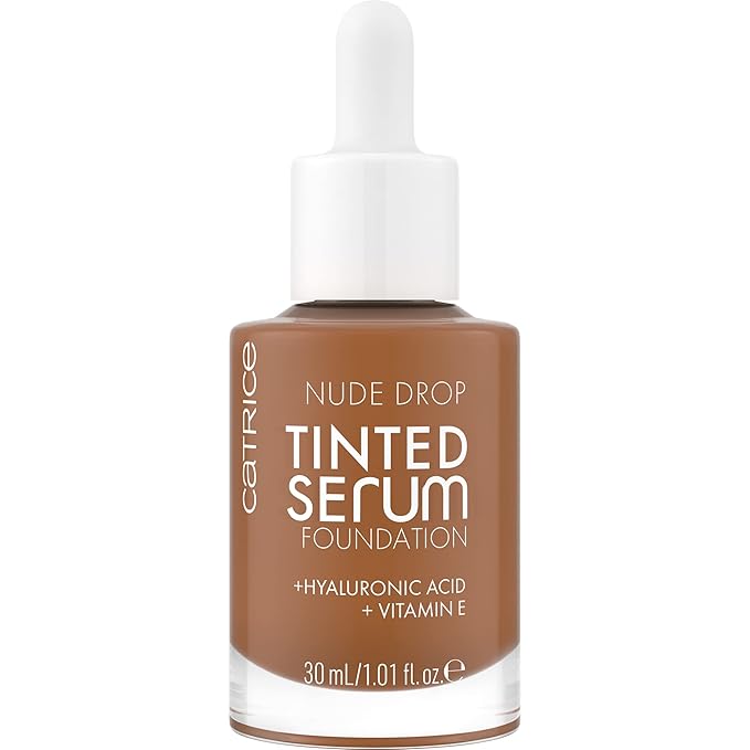 Catrice | Nude Drop Tinted Serum Foundation | Lightweight, Hydrating, Buildable Coverage | Enriched with Hyaluronic Acid & Vitamin E | Vegan & Cruelty Free (095N)-Velvo Beauty