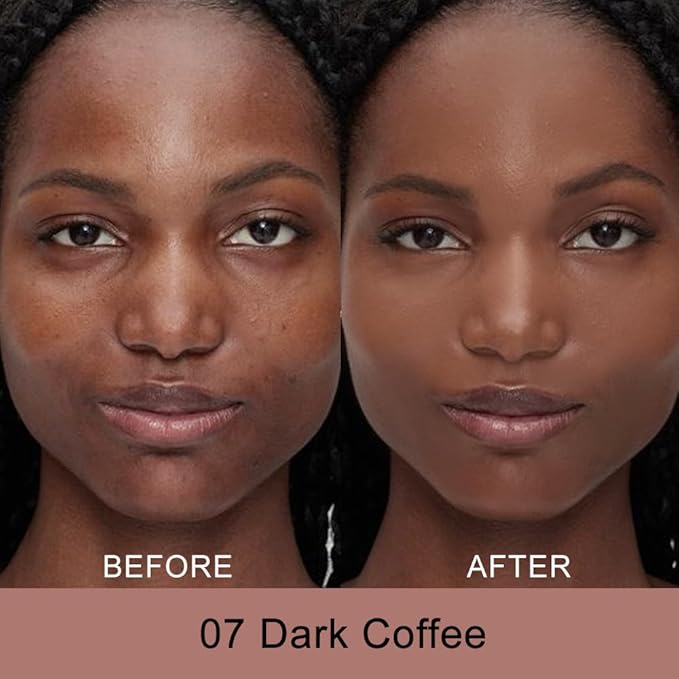 Kaely Color Correcting Concealer,Cream Pot Concealer Full Coverage,under Eye Concealer Palette for Conceals Dark Circles,Waterproof Foundation Face Makeup,07 Dark Coffee-Velvo Beauty