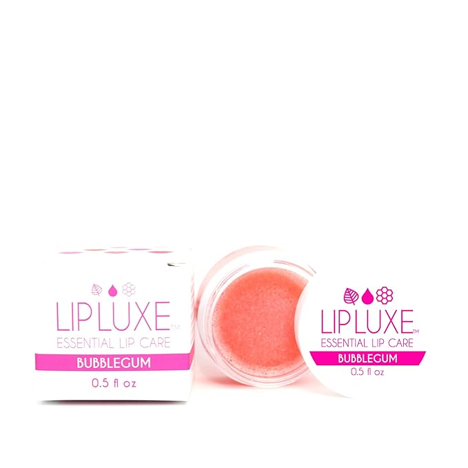 LipLuxe Bubblegum Lip Balm, 0.5 fl oz. — Moisturizing Lip Care for Dry Cracked Lips. Made with Honey, Vitamin E, Coconut Oil, Bubblegum Pink-Velvo Beauty