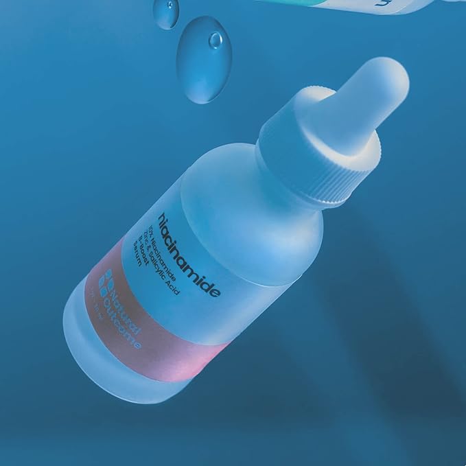 Niacinamide Serum for Face by Natural Outcome Skin Care, B-Boost Niacinamide 10% Plus Zinc 2% Salicylic Acid + Hyaluronic Acid, Acne Treatment + Pore Reducing Serum + Skin Balancing-Velvo Beauty