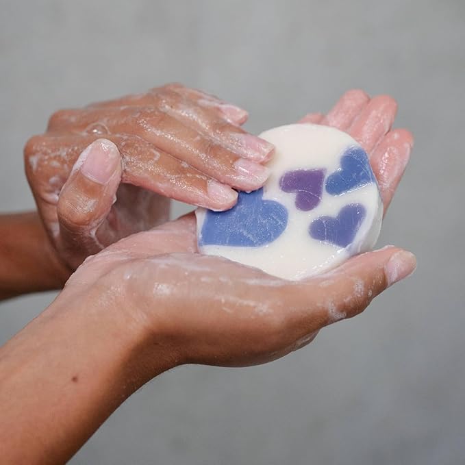 ANIHANA Handcrafted Natural Soap with Coconut Oil, Gentle Cleansing, Paraben Free, Refreshing Lavender Love Scent, 4.23 oz-Velvo Beauty