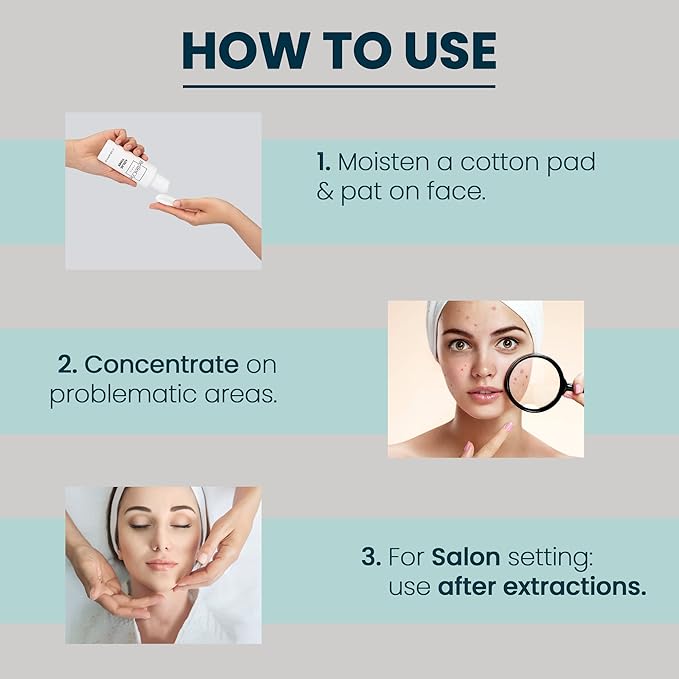 Skin Care Acne Treatment Toner - 10% Azelaic Acid, 2% Salicylic Acid, Tea Tree Oil Clean and Clear Acne Serum, Rosacea Treatment for Face, Reduces Blackhead | 4oz-Velvo Beauty