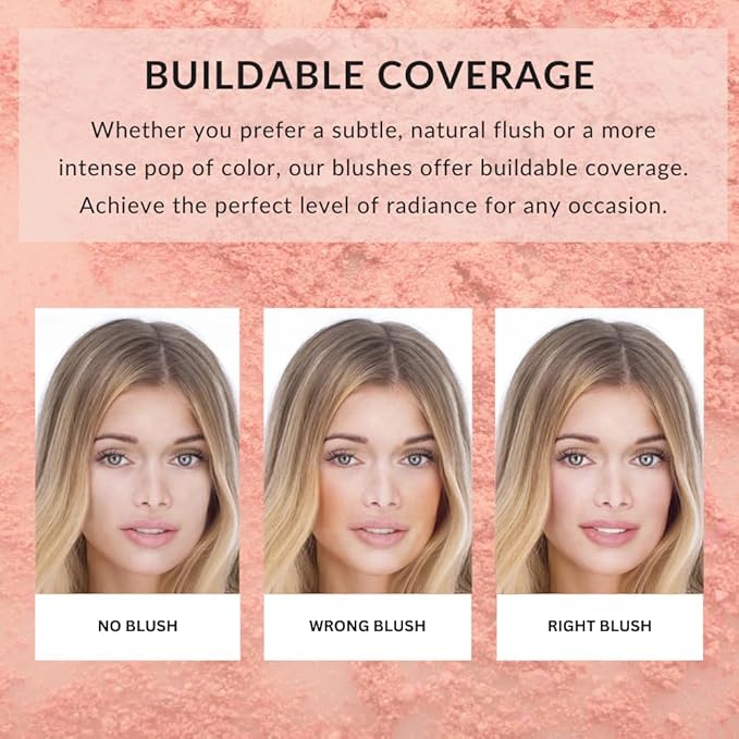 Color Pro Blush by Color Me Beautiful, Pressed Powder Blush with Buildable Coverage, Complexion Enhancing Makeup-Velvo Beauty