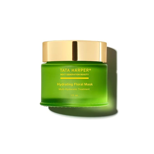 Tata Harper Hydrating Floral Face Mask, Multi-Hyaluronic Acid Redness Reducing Mask, 30ml-Velvo Beauty
