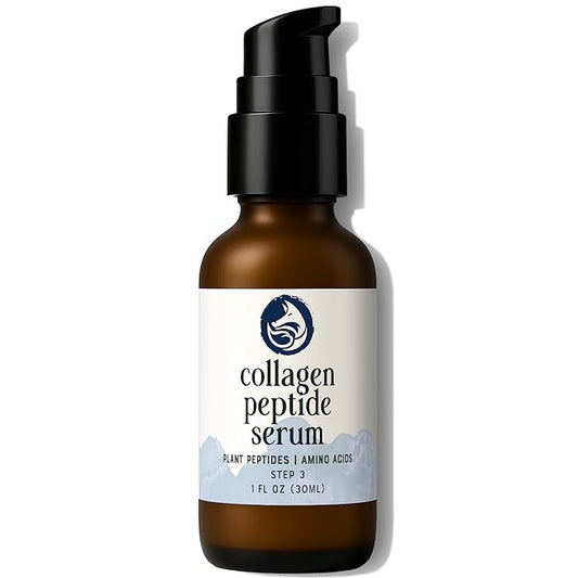 Peptides Serum for Face - Collagen Booster - Anti-Aging - Tighten Lift Hydrate & Plump All Skin Types, Reduce Fine Line & Wrinkles, All Natural Ingredients - Foxbrim Naturals (1 Fl Oz)-Velvo Beauty