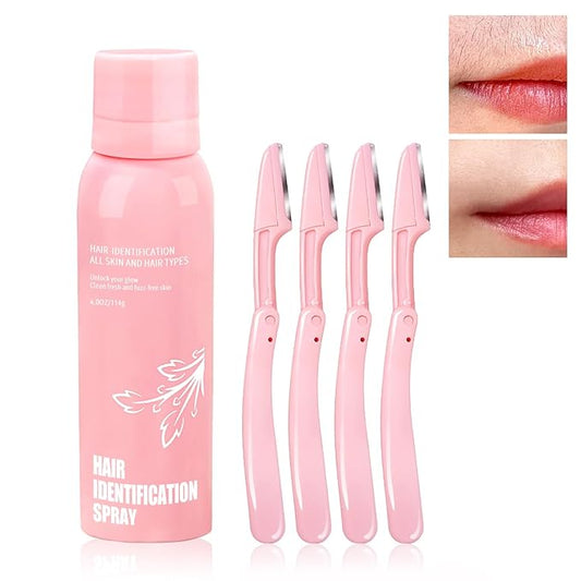 Hair Identifier Spray for Face Shaving,Facial Hair Removal For Women,face hair identifier spray,Moisturizing And Skin Care Set Spray,suitable for all skin types (1 set)-Velvo Beauty