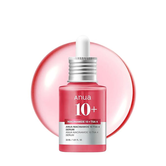ANUA Niacinamide 10 + TXA 4 Serum, Hyaluronic Acid, Tranexamic acid, Facial Serum for Glass Skin, Clarifying, Radiant Complexion with Natural Color, Korean Skin Care (30ml /1.01 fl.oz)-Velvo Beauty
