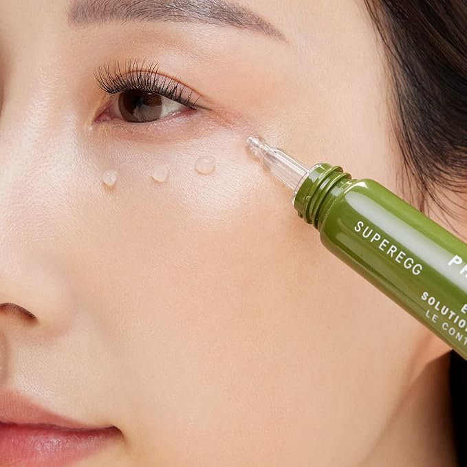 SUPEREGG Phyto Bounce Eye Contour Solution: For vibrancy and restoration. Concentrated solution cream with Tremella Mushroom and Peptides. 15ML / 0.5 FL OZ-Velvo Beauty