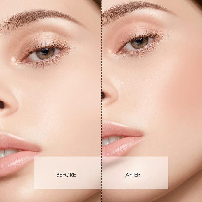 CATKIN Powder Blush Pink Nude Eyeshadow Palette Cheek Highlighter Makeup Palette (C02 Orange)-Velvo Beauty