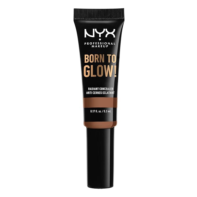 NYX PROFESSIONAL MAKEUP Born To Glow Radiant Concealer, Medium Coverage - Warm Caramel-Velvo Beauty