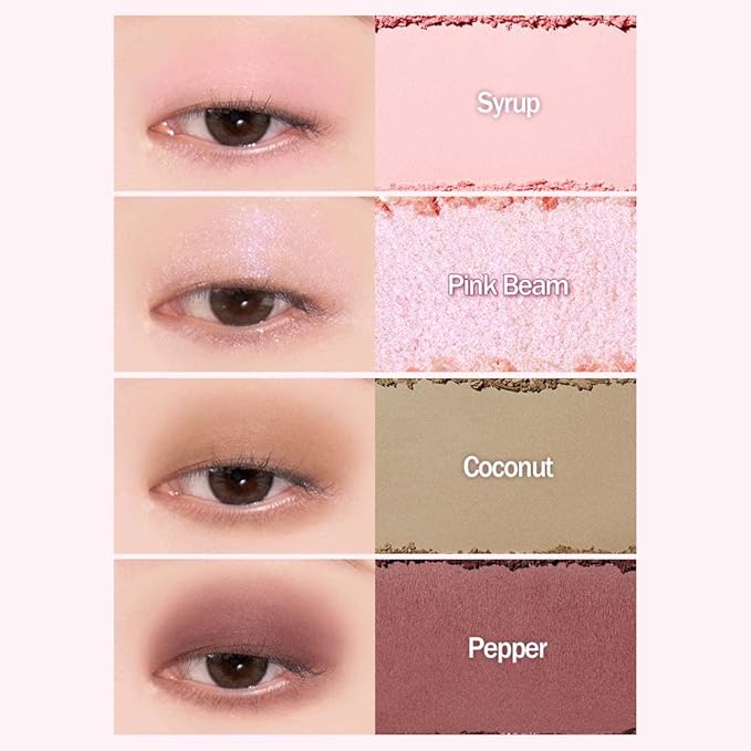 Espoir Real Eye Palette #6 Plum Soda | Everyday Multi-Use Long-Lasting and Blendable 7 Colors Eyeshadow Palette for Eyeshadow Base and Cheeks Makeup | Warm, Cool, Neutrals | Korean Makeup-Velvo Beauty