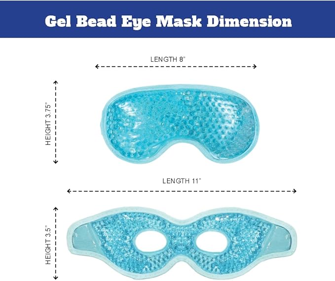 USA Merchant - 2PCs Cold & Hot Eye Therapy Mask, Cooling Eye Mask for Dry Eyes, Headaches, Eye Stress, Dark Cicles, Reusable Cold Compress and Refresh (2 PK Eye Mask)-Velvo Beauty