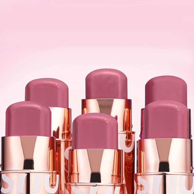 Cream Blush Stick for Cheeks Makeup,Waterproof Blush Face Stick Multi-Use Lip and Cheek Tint,Matte Finish Lightweight Easy to Blend Natural Cream Blusher Makeup for All Skin Tones- Pink-Velvo Beauty