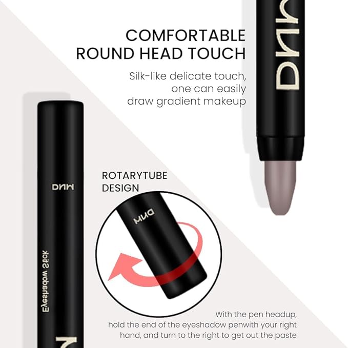 evpct 2Pcs Cream Eyeshadow Sticks Set for Eyes Waterproof, Stone Matte Eye shadow Stick Pencil Pen Bulk sombras en crema para ojos 22+22-Velvo Beauty