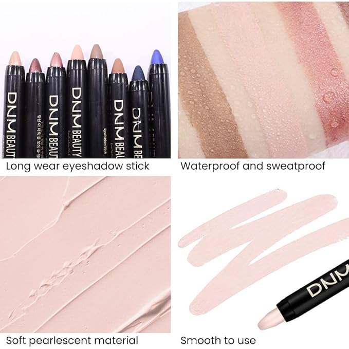 evpct 2Pcs Cream Eyeshadow Sticks Set for Eyes Waterproof, Desert Matte Eye shadow Stick Pencil Pen Bulk sombras en crema para ojos 28+28-Velvo Beauty