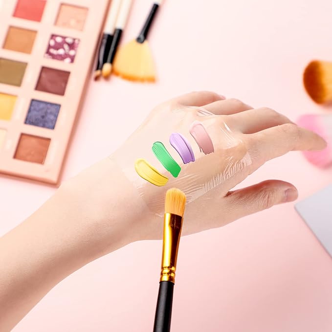 200 Pieces Makeup Hand Palette Single Use Makeup Mixing Palette Disposable Foundation Mixing Tray Adhesive Artist Cosmetic Makeup Palette Waterproof Makeup Tape for Women Girl Supplies, 2.4 x 2.4 Inch-Velvo Beauty