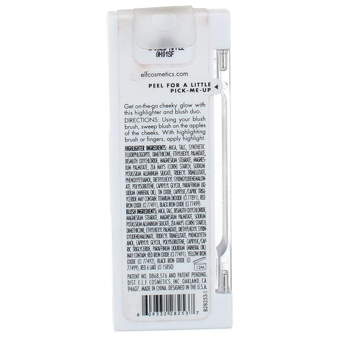 e.l.f. Cosmetics Bite-Size Face Duo, Highlighter, Bronzer & Blush Palette, Highly Pigmented, Spiced Apple, 0.049 Oz (1.4g), 0.049 ounces-Velvo Beauty